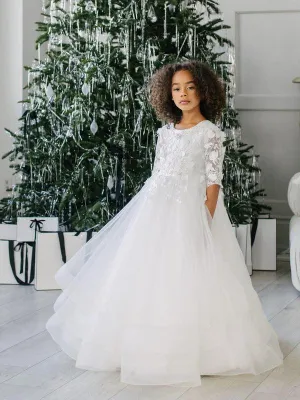 Teter Warm GS01 Eleanor- Girl's Communion Dress Off White