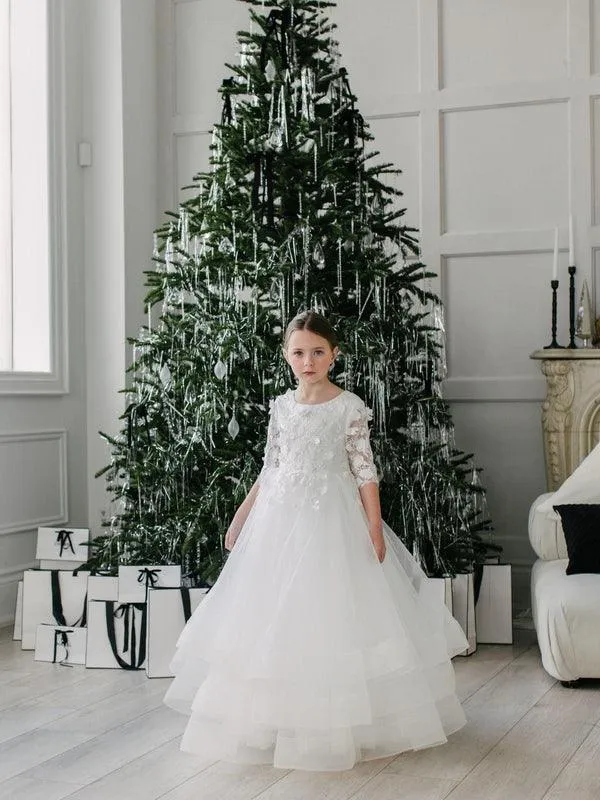 Teter Warm GS01 Eleanor- Girl's Communion Dress Off White