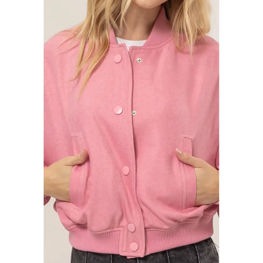 The Button Up Bomber Jacket