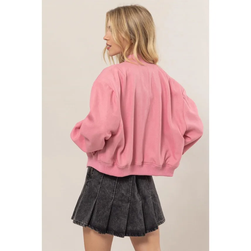 The Button Up Bomber Jacket