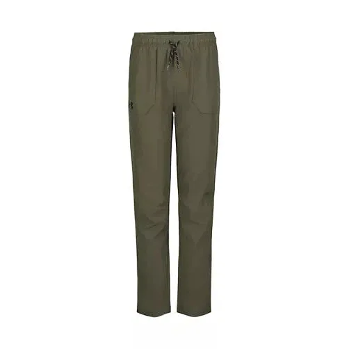 Under Armour Youth Boys' OD Stretch Tech Woven Pant - Marine OD Green