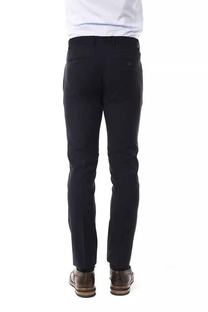 Uominitaliani Gray Wool Men's Pant