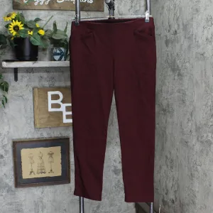 Van Heusen Womens Elastic Waist Stretch Dress Pants 1666ba4e9b5a4a Purple 6