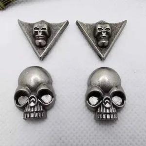 Vintage Silver Punk Skull Head Zinc Alloy Rivets Studs for Leather