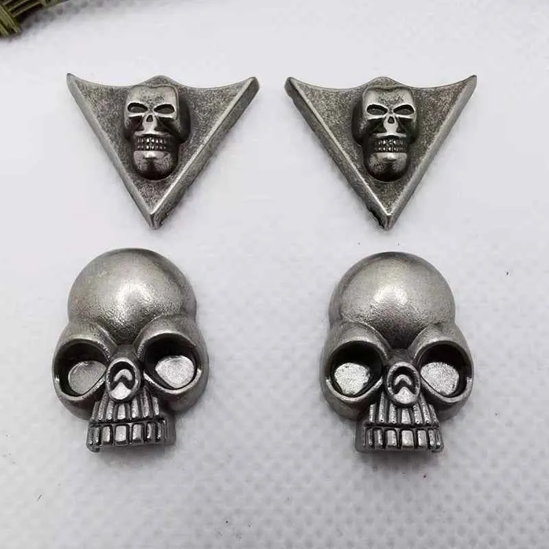 Vintage Silver Punk Skull Head Zinc Alloy Rivets Studs for Leather