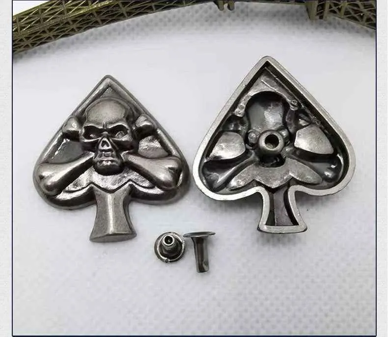 Vintage Silver Punk Spider Claw Rivets Stud Button 18 Pack(3 Styles)
