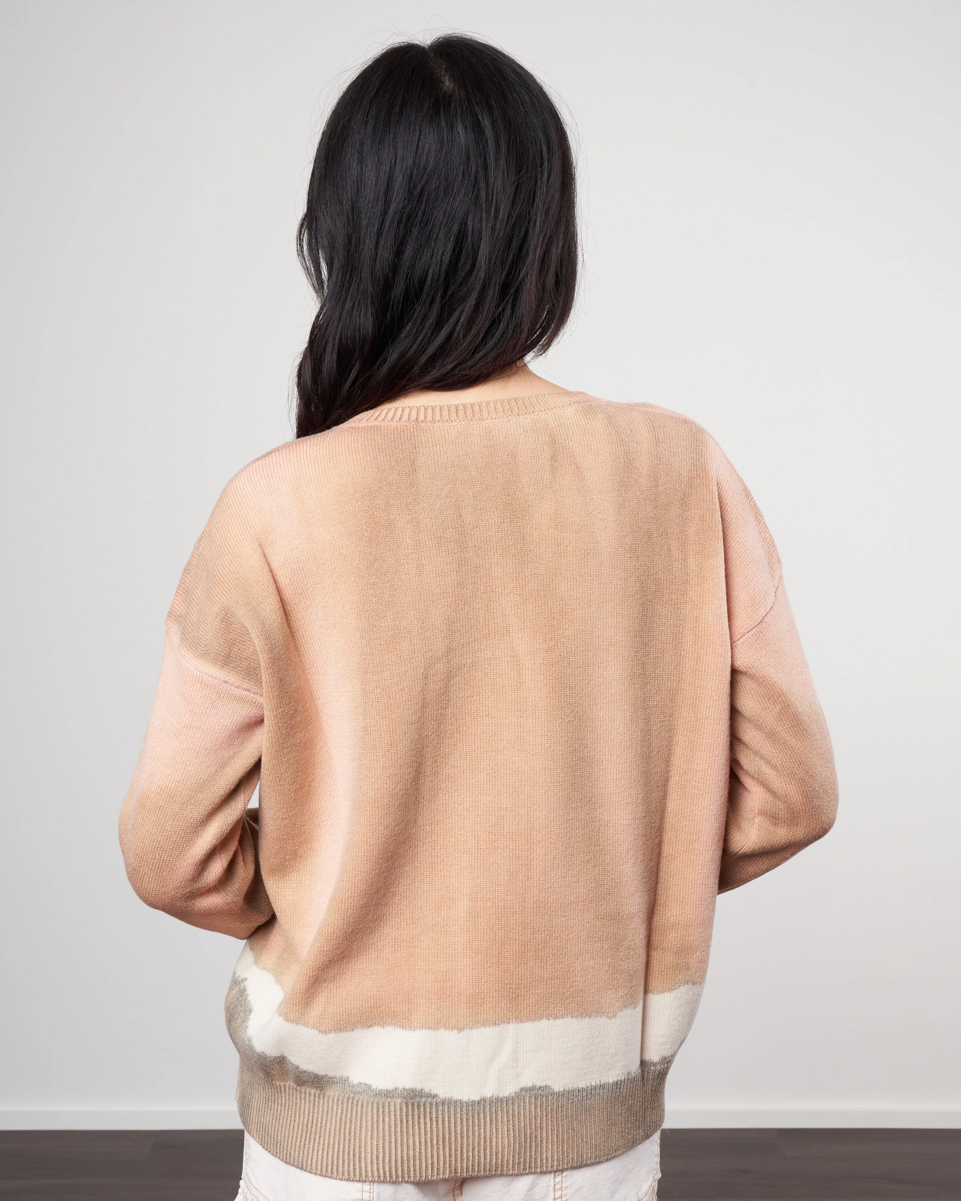 vneck pullover - camel hedge