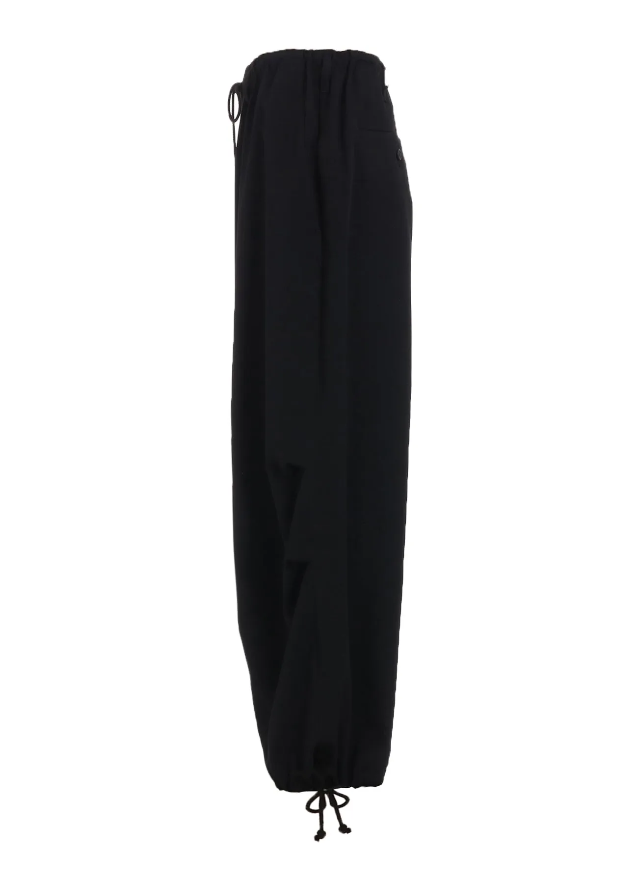 WASHER WOOL GABARDINE KNEE TUCK MILITARY PANTS