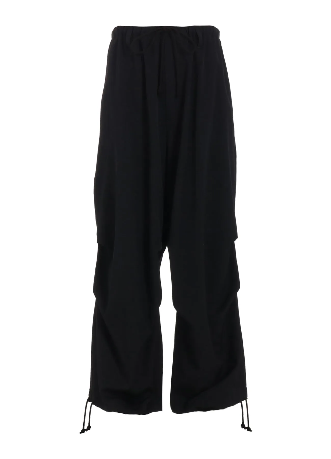 WASHER WOOL GABARDINE KNEE TUCK MILITARY PANTS