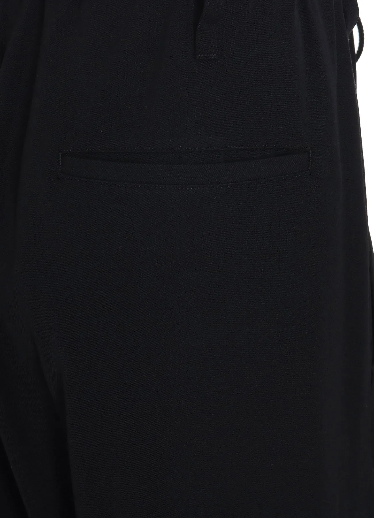 WASHER WOOL GABARDINE KNEE TUCK MILITARY PANTS