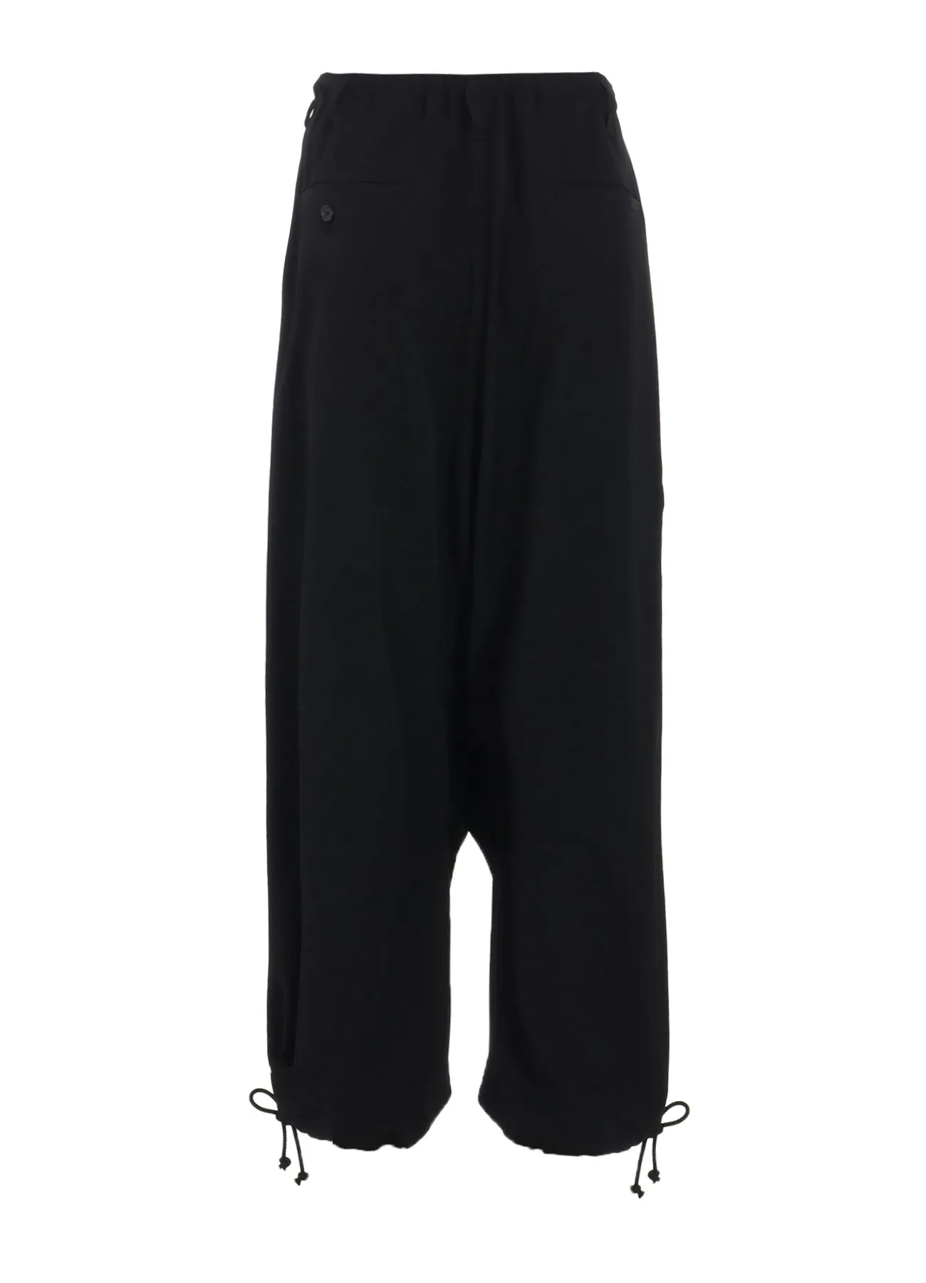 WASHER WOOL GABARDINE KNEE TUCK MILITARY PANTS