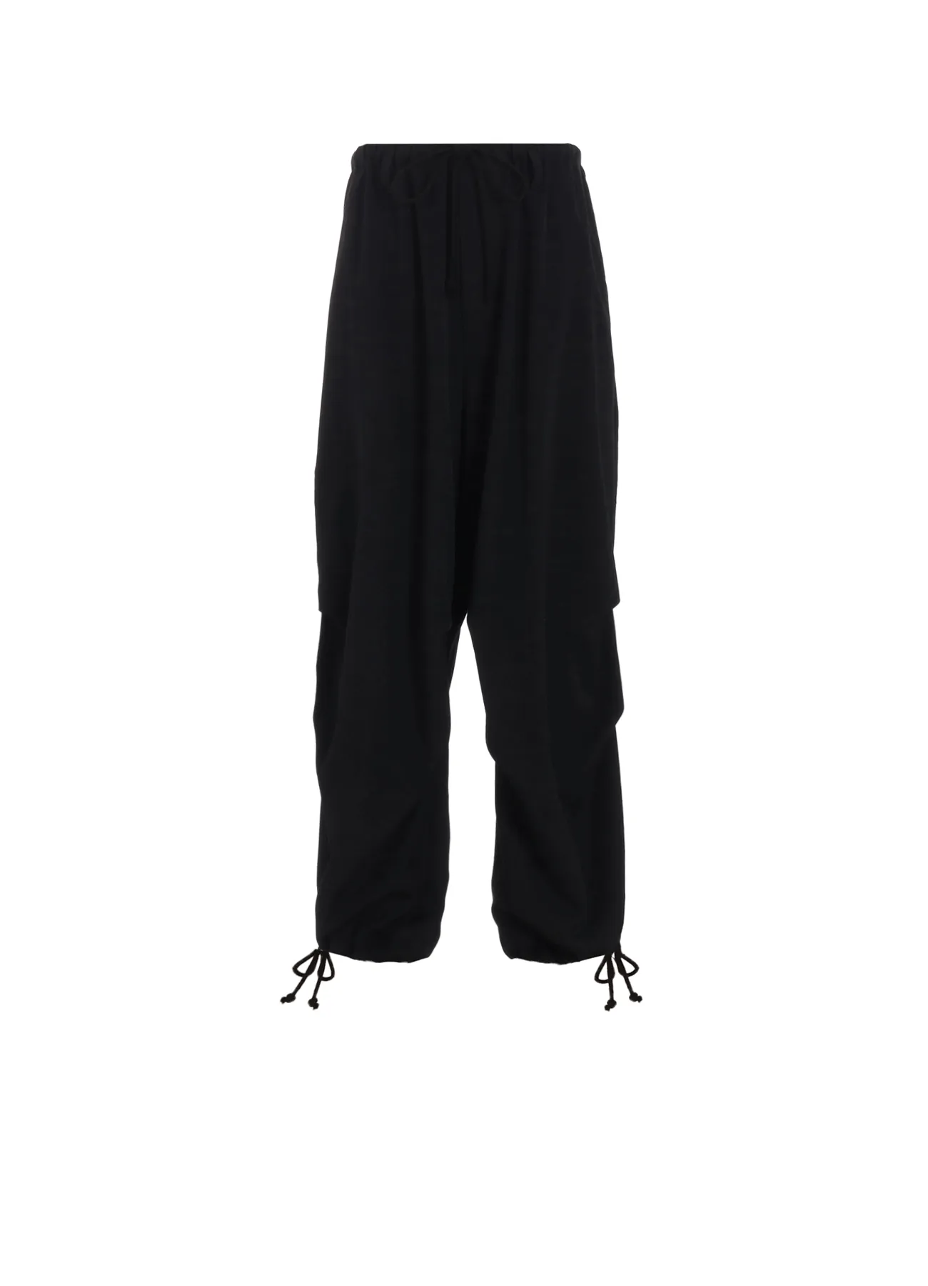 WASHER WOOL GABARDINE KNEE TUCK MILITARY PANTS
