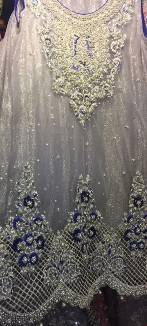 Wedding party dress dabka nagh cutwork and threds work  Model#P 169