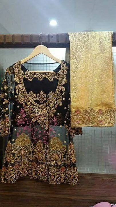 Wedding party dress with dabka nagh and threds work  Model #P 161