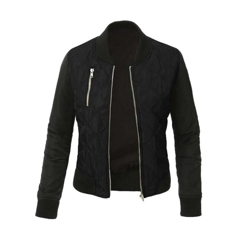 women basic coats Casual Long Sleeve women jacket coat thicken basic jackets outwear bomber jackets