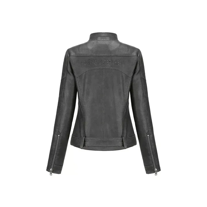 Women Margaret Red Slim Fit Leather Jacket