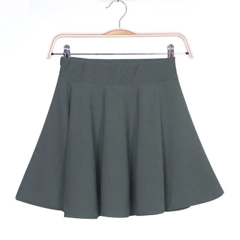 Women Skirt Mini Short Skirt Fall Skirts Womens Stretch High Waist Pleated Tutu Skirt