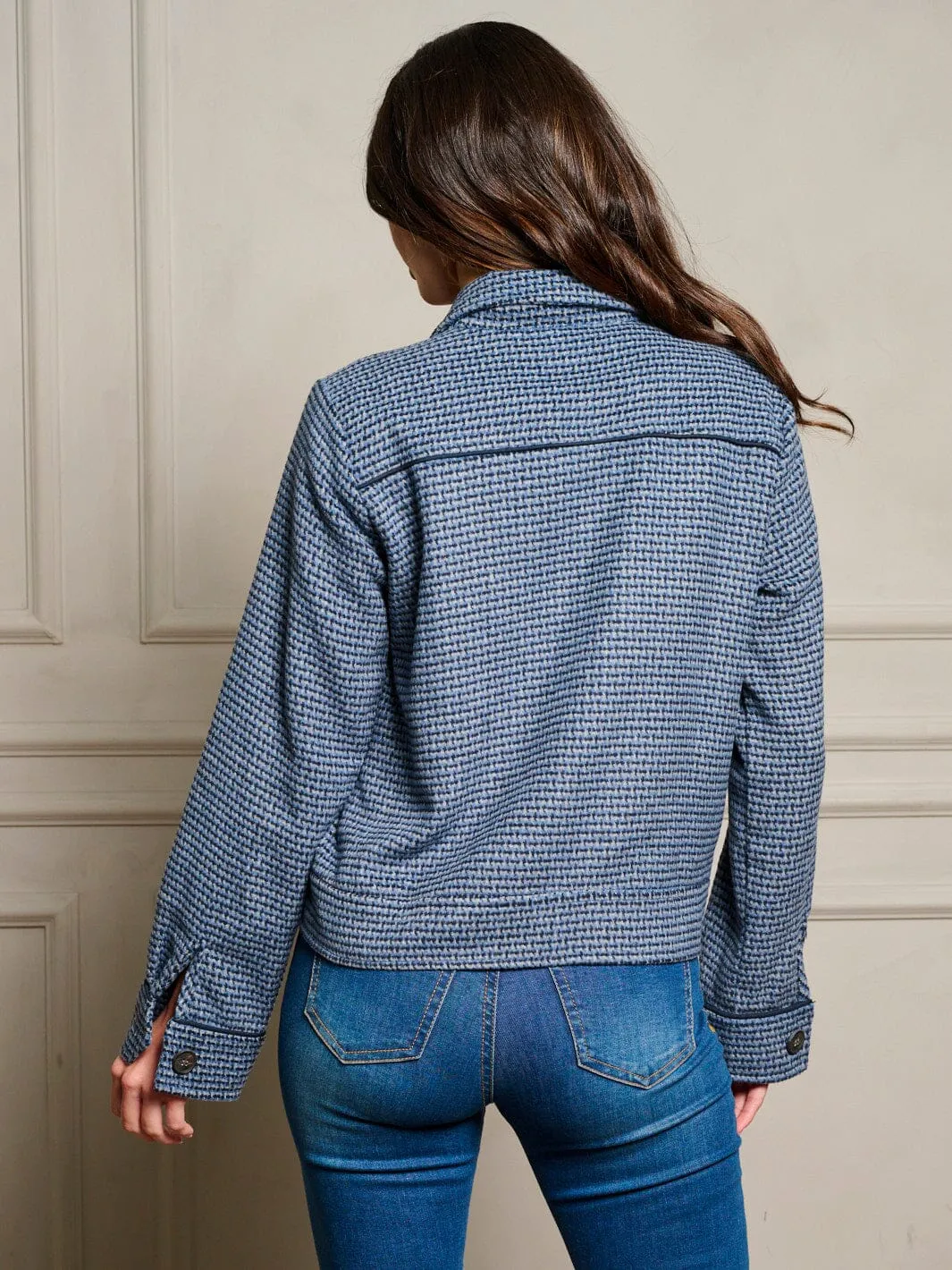 WOMEN'S LONG SLEEVE POCKETS BUTTON UP JACKET