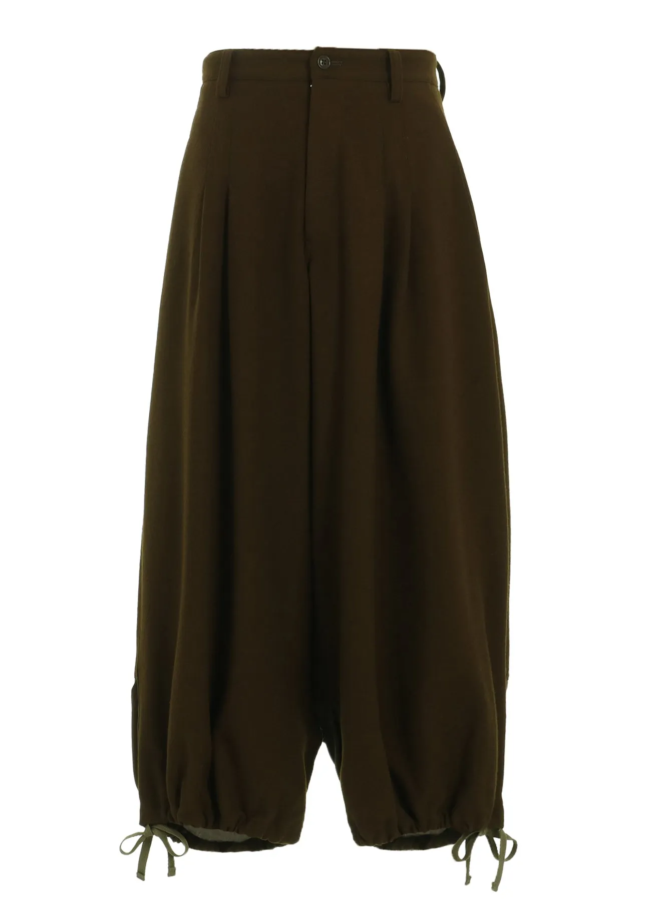WOOL FLANNEL BALLOON PANTS