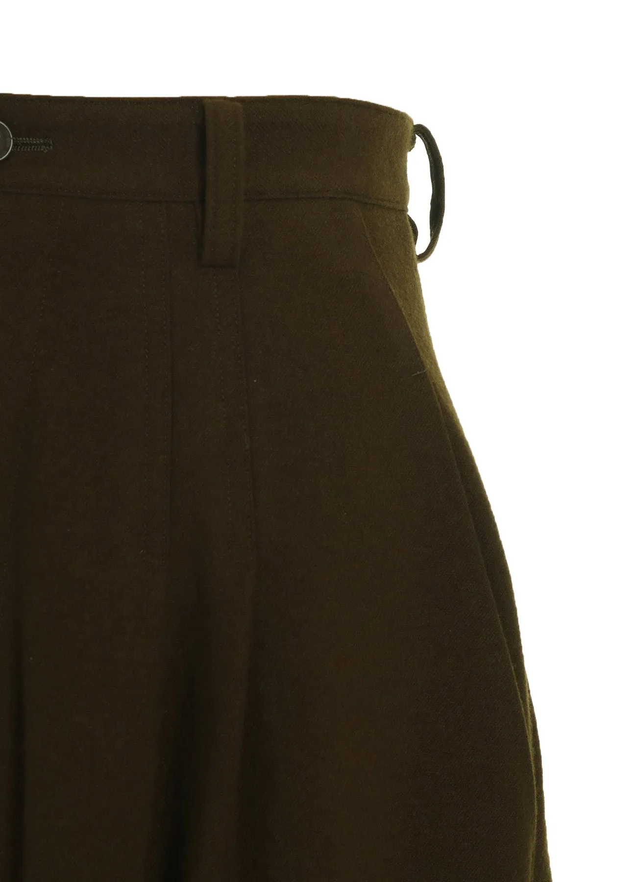 WOOL FLANNEL BALLOON PANTS