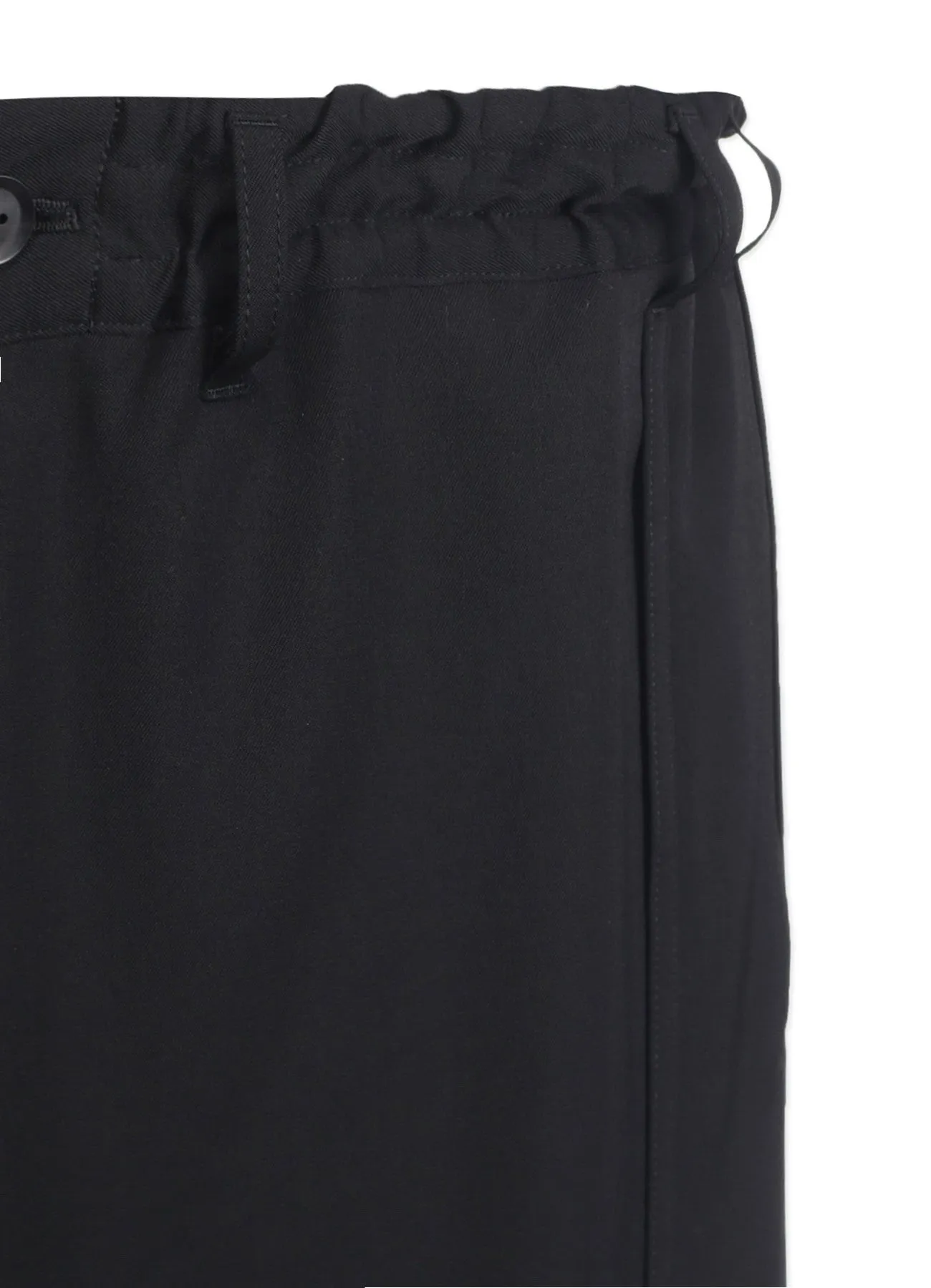 WOOL GABARDINE BOUND SKIRT PANTS