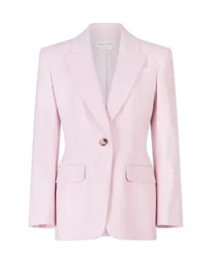 Wool One-Button Drop Jacket