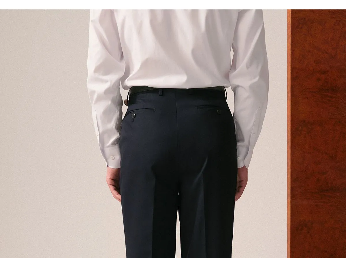 Worsted Wool Trousers