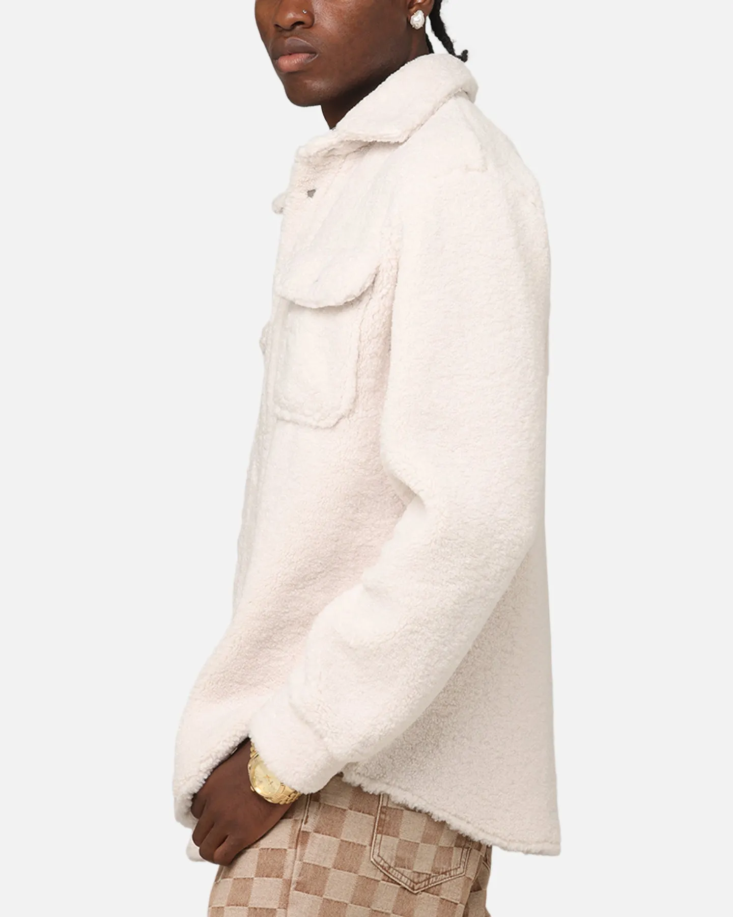 XXIII Shearling Fur Jacket Cream