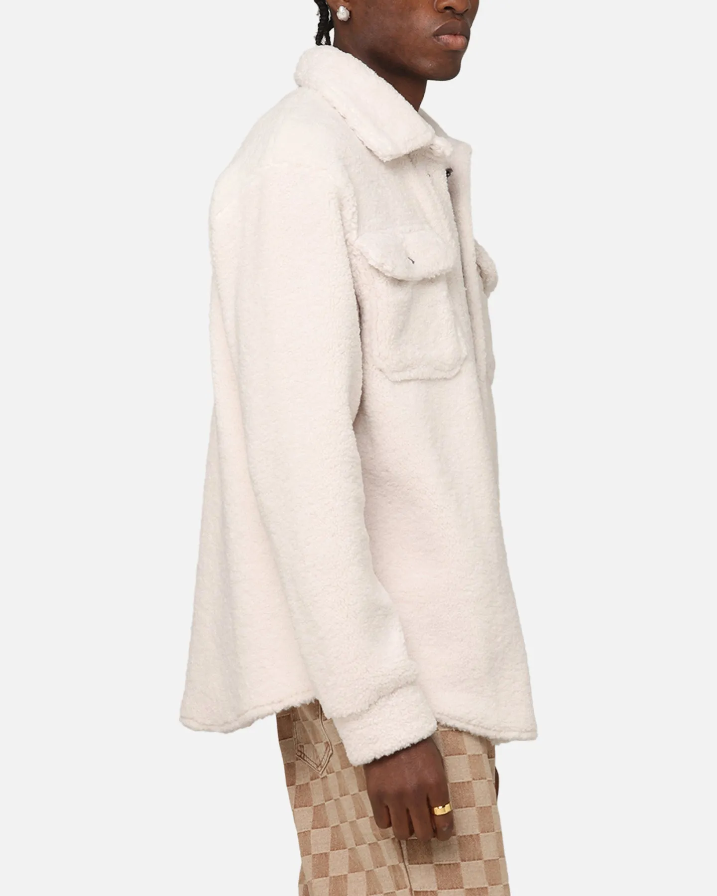 XXIII Shearling Fur Jacket Cream