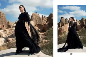 Zainab Chotani Black Dress Model#C 1712