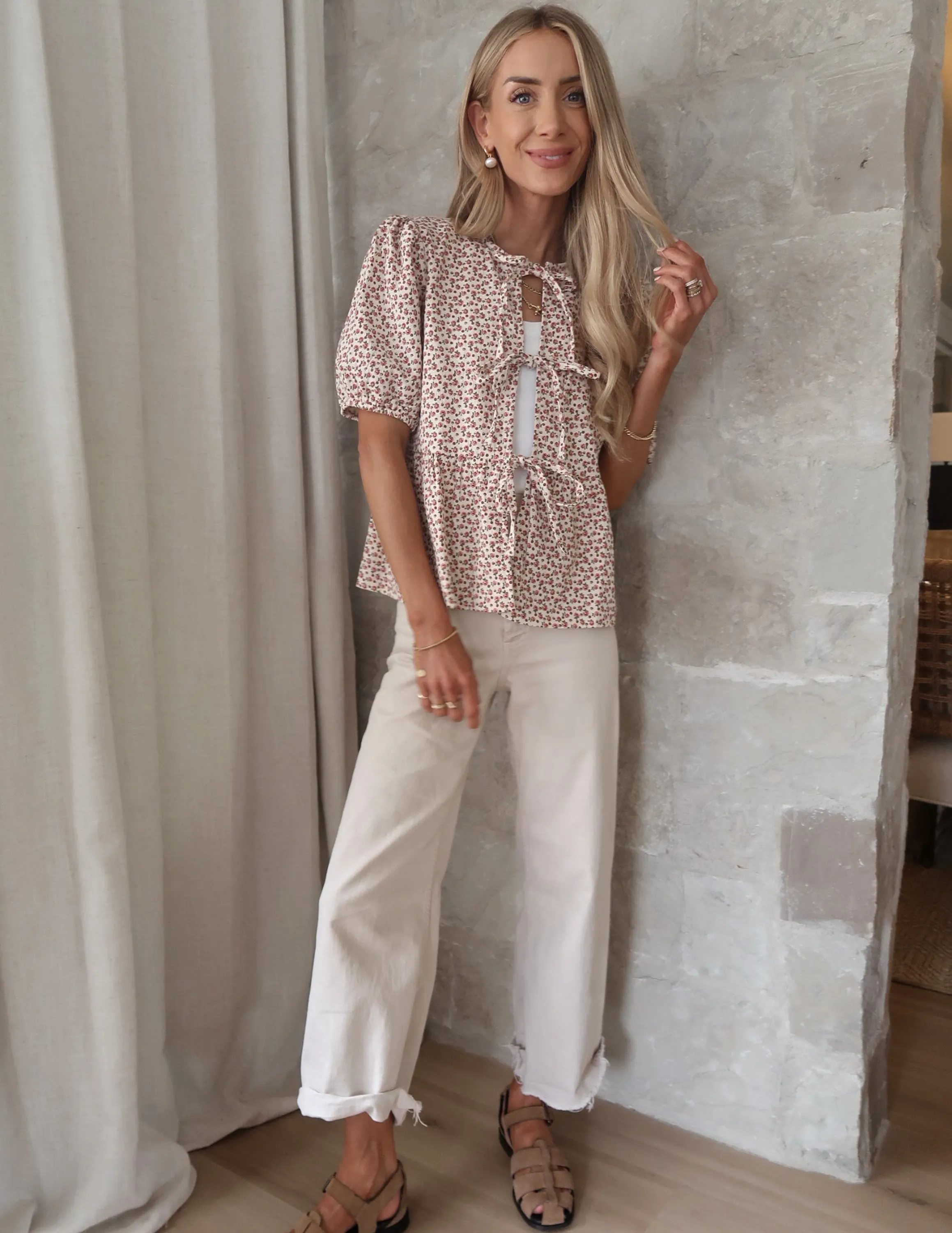 Zandra Peplum Top