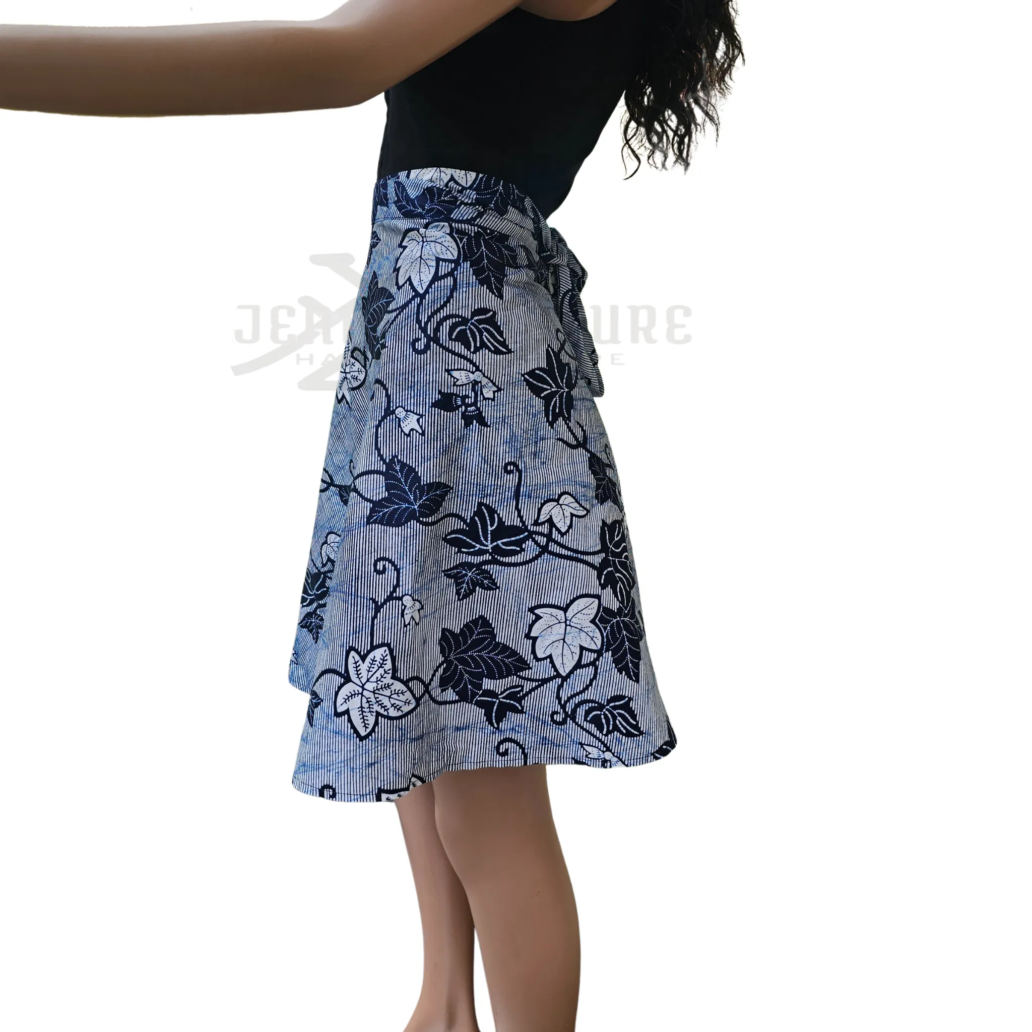 Zara African Print Wrap Around Skirt - 01