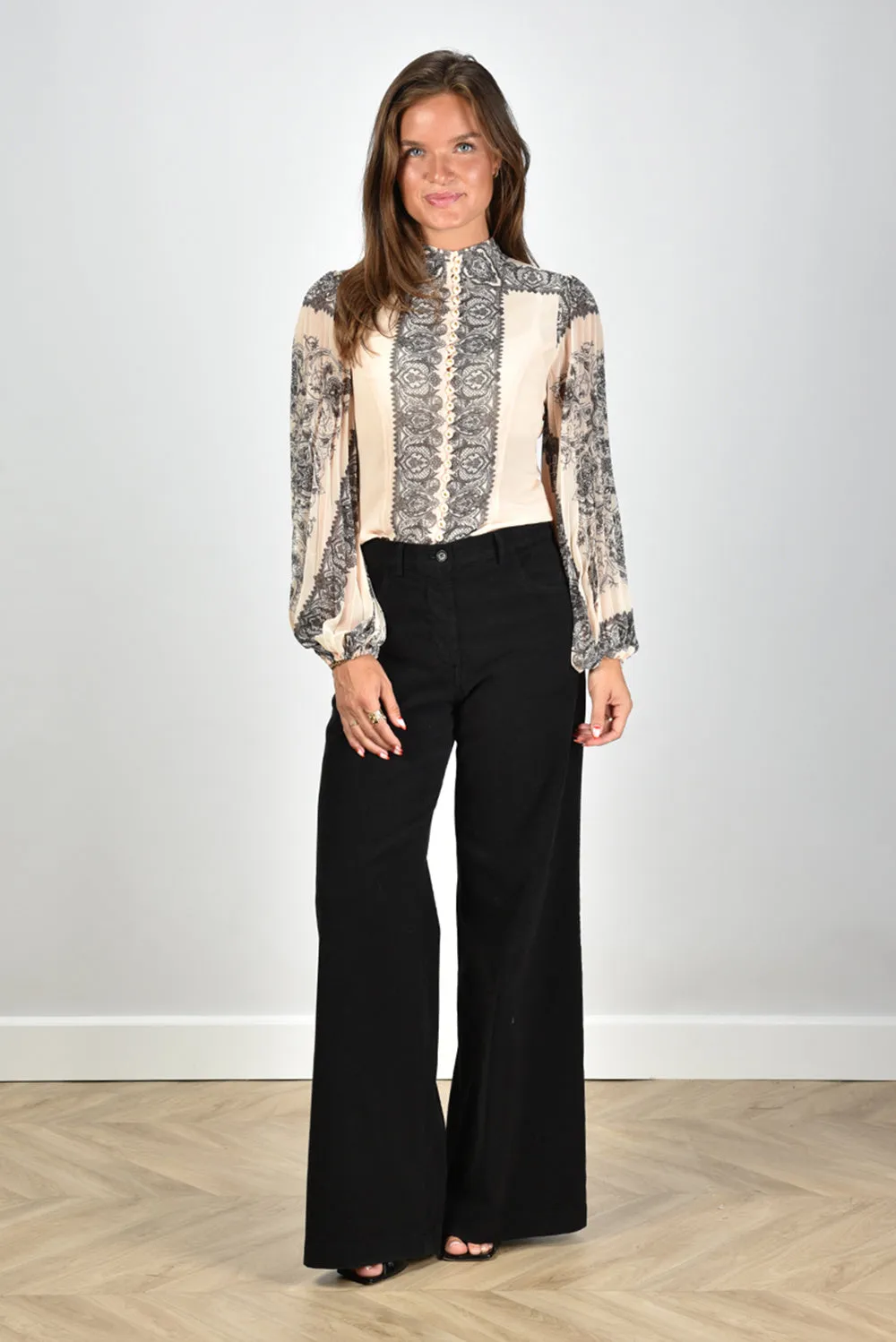 Zimmermann blouse Sunray Pleated 0582TF24R