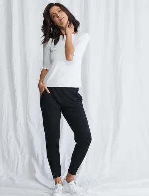 Zip Stiletto Pant - Black