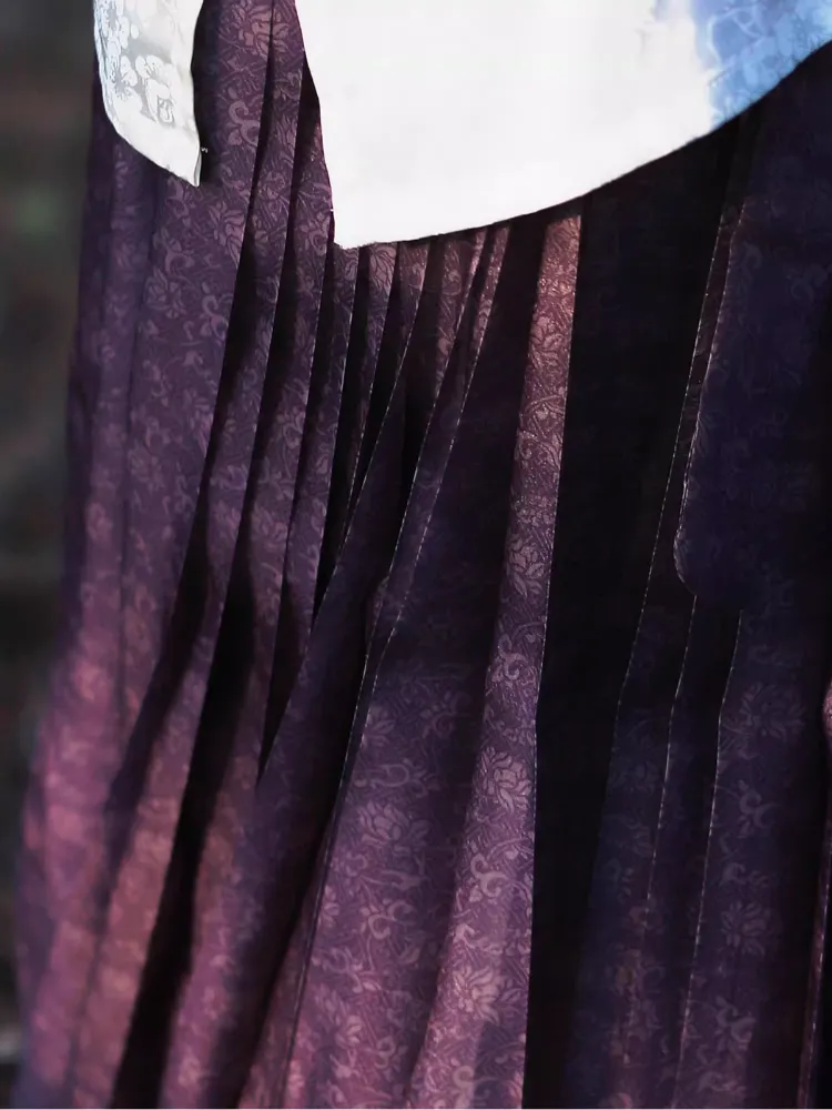 Zuoye 昨夜 In a Fortnight Ming Dynasty Sheer Summer Mamian Skirt