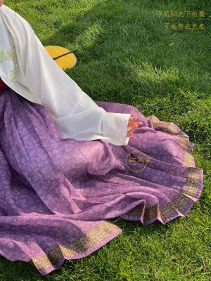 Zuoye 昨夜 In a Fortnight Ming Dynasty Sheer Summer Mamian Skirt